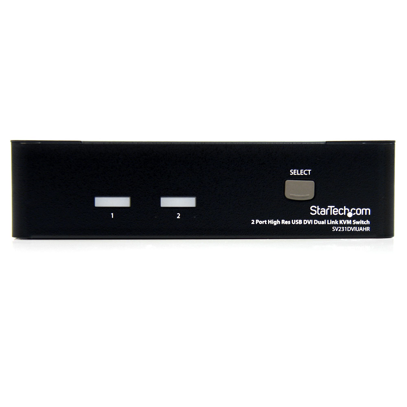 StarTech SV231DVIUAHR 2 Port High Resolution USB DVI Dual Link KVM Switch with Audio